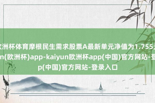 欧洲杯体育摩根民生需求股票A最新单元净值为1.755元-kaiyun(欧洲杯)app-kaiyun欧洲杯app(中国)官方网站-登录入口