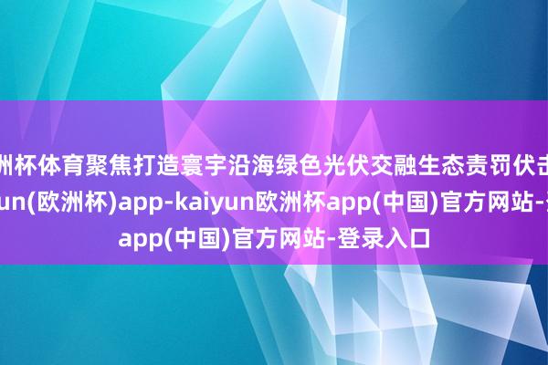 欧洲杯体育聚焦打造寰宇沿海绿色光伏交融生态责罚伏击示范-kaiyun(欧洲杯)app-kaiyun欧洲杯app(中国)官方网站-登录入口